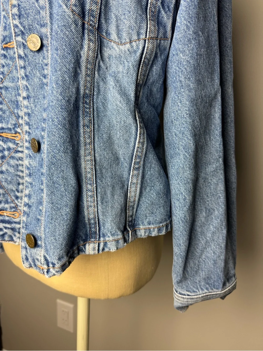 Vintage Mudd Denim Jacket with Embroidered Logo Patch